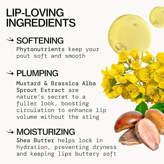 Pacifica Plumping Lip Gloss – Berry Juice Flavored No-Sting Lip Plumper for Fuller, Hydrated Lips, Non-Sticky Volumizing Shine with Shea & Jojoba, Natural Berry Flavor, Vegan & Cruelty-Free 0.14oz