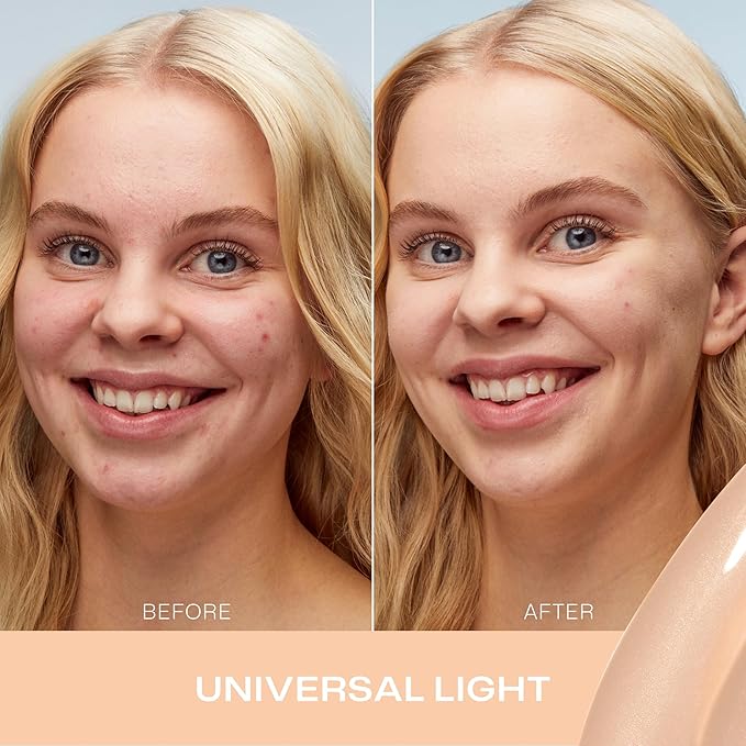 LUMENE Invisible Illumination Instant Glow Beauty Serum | Universal Light Shade | Face Makeup & Brightening Serum | Lightweight, Buildable Coverage | Vegan | 30 ml