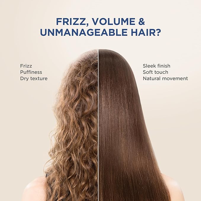 KATIVA Brazilian Keratin Hair Straightening Treatment Brunette, 12 Weeks Smooth Hair at Home, Anti Frizz Smoothing System, Hyaluronic Acid & Argan Oil, Formaldehyde Free