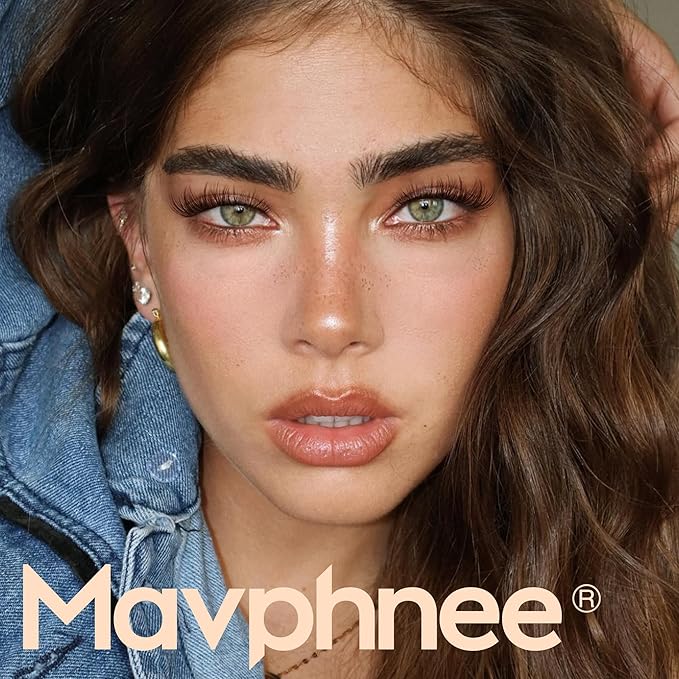 Brown Lash Clusters Natural Eyelash Clusters 4 Styles Wispy Cluster Lashes Individuals CC-Curly Lashes Extensions Dark Brown Cluster Eyelash Extensions Value Pack (200Pcs, 10-16MM) by Mavphnee