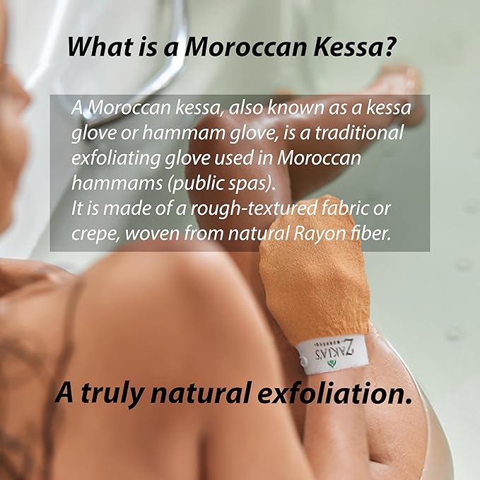 Original Kessa Exfoliating Glove -Value Pack (2pcs) -Pink -Microdermabrasion At Home Exfoliating Mitts, Removes unwanted dead skin, dirt and grime and Keratosis Pilaris. Great for spray tan removal