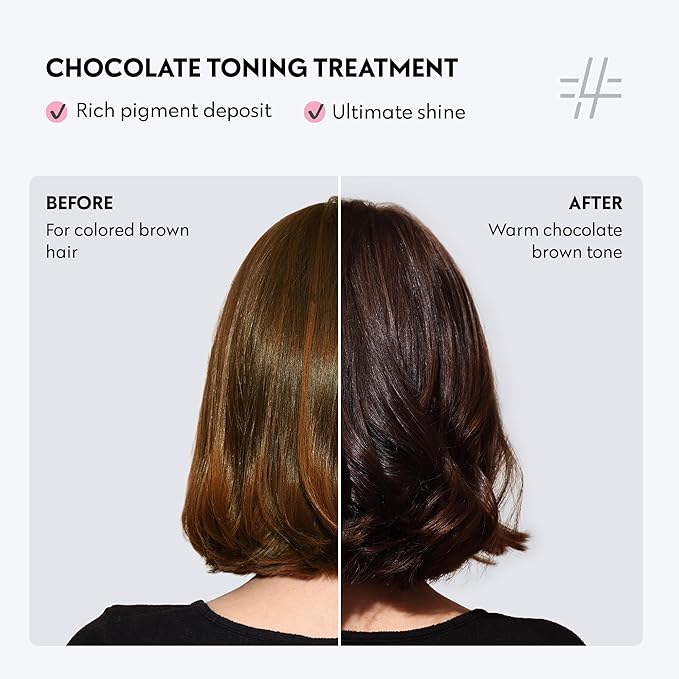 FOUR REASONS Color Mask, Chocolate (27 Colors) – Hair Gloss & Color Depositing Conditioner – Semi Permanent Hair Toner for Color-Treated Hair Color For Women – Vegan & Cruelty-Free – 6.76 fl oz