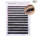 Pawotence Lash Clusters Full 80D Individual Lashes Cluster Eyelash Extensions 10-20mm Mix Eyelash Clusters 240pcs Lash Extension for Self Application (Mink 80D, 0.07D, 10-20mm)