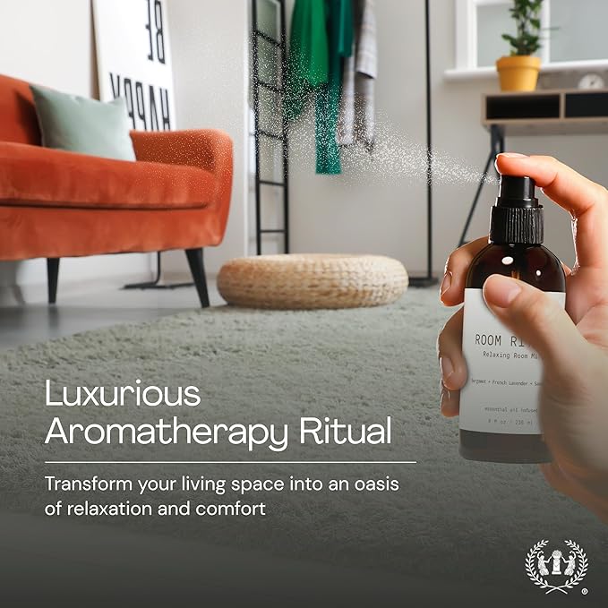 Muse Apothecary Room Ritual - Aromatic and Relaxing Room Mist, Infused with Natural Essential Oils - 4oz, Cara Orange + Fig + Blackberry Vanilla - 2 Pack
