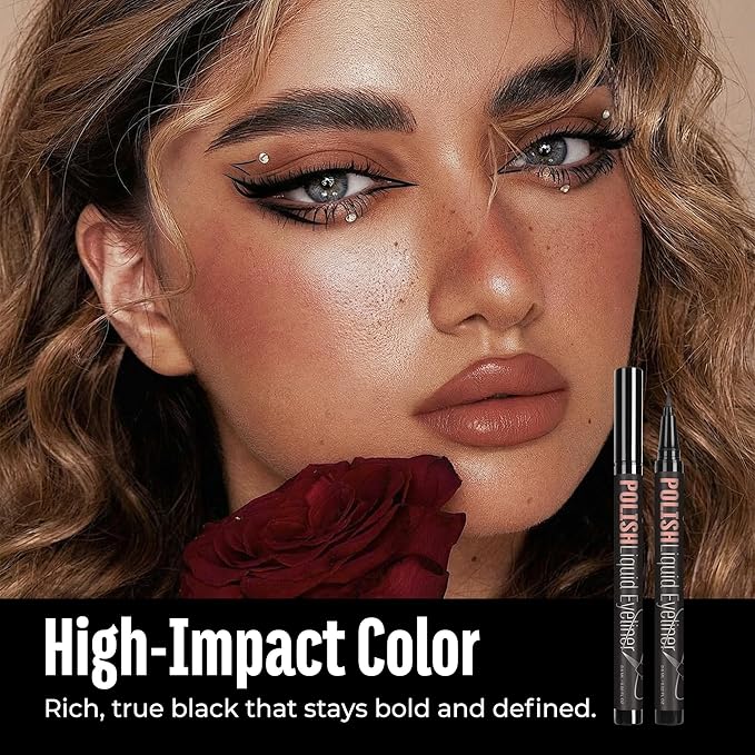 BEPHOLAN Liquid Black Eyeliner Waterliner Proof Eyeliner Waterproof Eye Liner Long Lasting Smudge Resistant Safe For Sensitive Eyes(Black)
