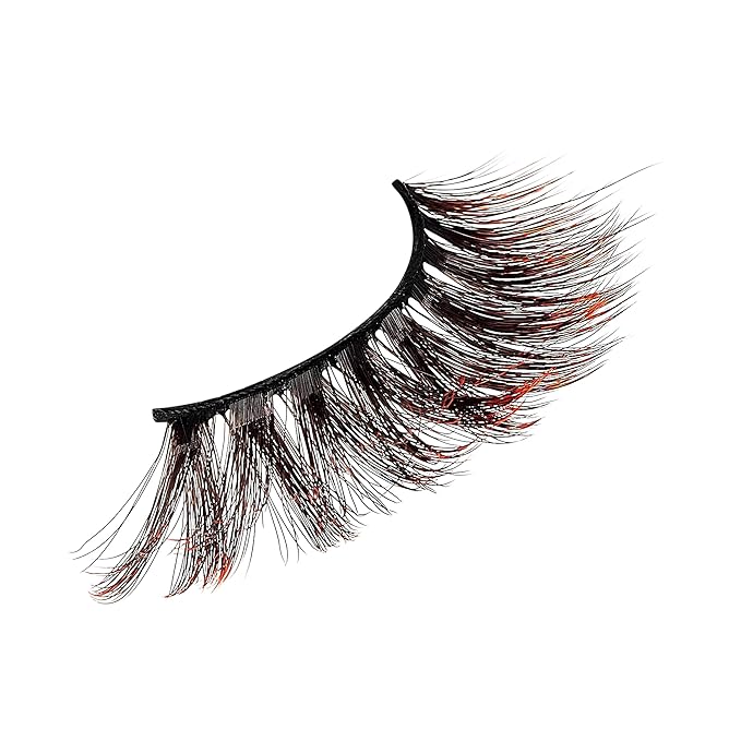 KISS Halloween Limited Edition Funky Vampire False Eyelashes, 1 Pair - Pink Blood