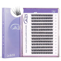 GAQQI Lash Clusters, GQ03 False Eyelashes DIY Lash Extensions D Curve 168PCS Cluster Lashes 14MM, Wispy and Natural Look (GQ03,D,14mm)