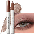 Plum Bronze Shimmer Eyeshadow Stick, Cream Eye Shadow Stick Waterproof Long Lasting Multi-Use Eyeliner Pencil, Smooth Blendable High Pigmented Precision Eye Crayon Makeup with Built-in Sharpener
