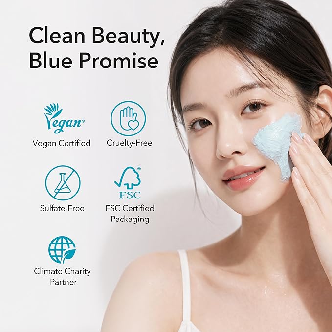 Hyaluronic Aquaporin Pack Cleanser, Hydrating Gentle Face Wash for Dry & Sensitive Skin, Korean Skincare, 5.07 fl oz / 150 ml