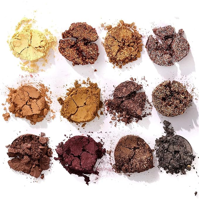 40 Colors Neutral Smokey Makeup Eyeshadow Palette, Professional High Pigmented Matte Glitter Black Grey Naked Nude Brown Makeup Pallet Waterproof Long Lasting Eye Shadow Powder