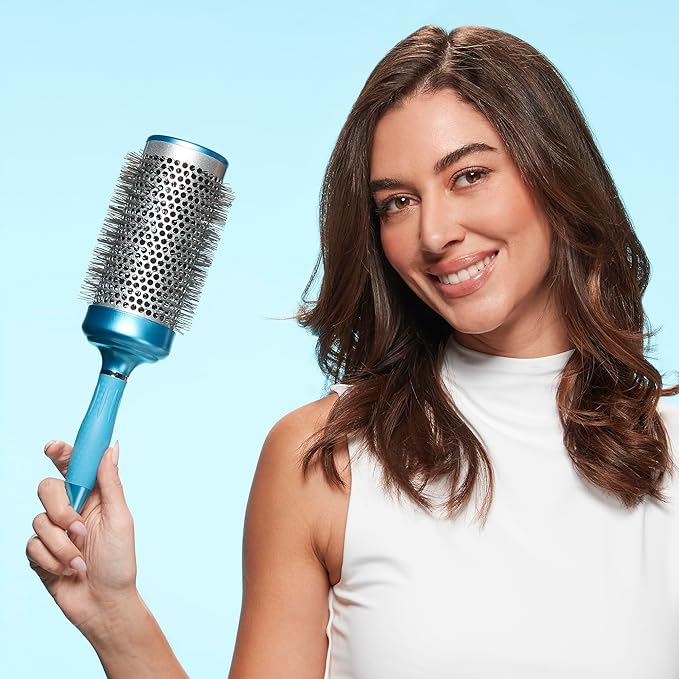 BaBylissPRO Nano Titanium 2.5" Extra-Long Thermal Round Hair Brush – Professional Blowout Brush for Smooth Results, Frizz Control for All Hair Types