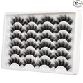 ALICE Eyelashes Fluffy Volume Eye Lashes Pack 20MM Long Fake Eyelashes Soft Faux Mink12 Pairs