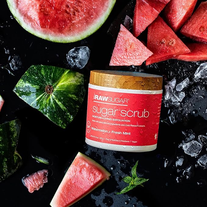 Sugar Scrub | Watermelon + Fresh Mint | 15 oz