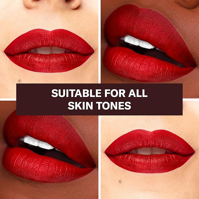 The Lip Bar - Nonstop Liquid Matte Lipstick, Bawse Lady (Blue Red) - High Pigment - One Swipe - Long Lasting - Jojoba Oil, Vitamin E - Vegan, Gluten Free, Cruelty Free - Makeup & Cosmetics - .24 fl oz