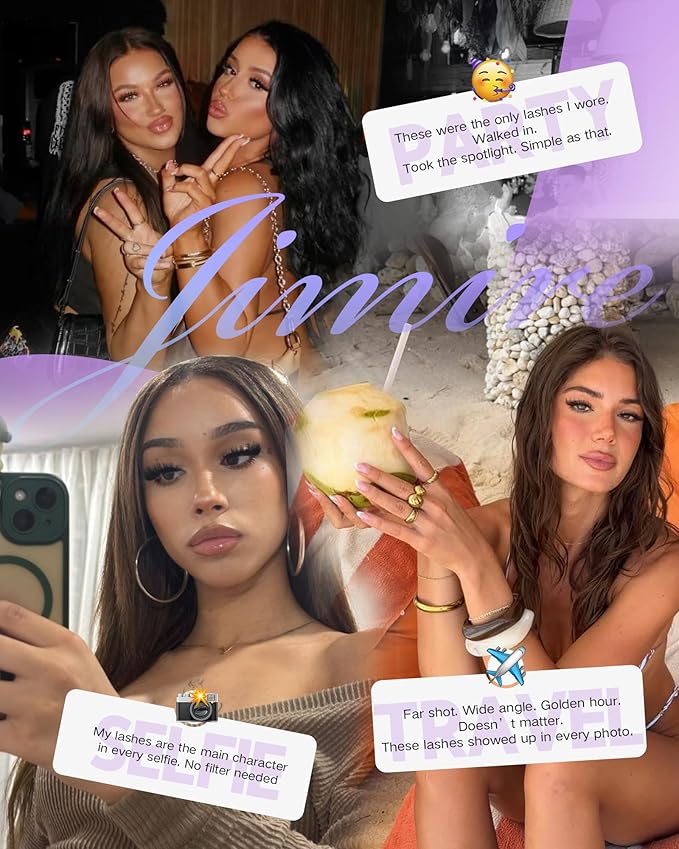 Manga Lash Clusters 150D Spikes Eyelash Clusters with Bottom Lashes 12-18MM Long Fairy Cluster Eyelash Extensions 300Pcs Wispy Individual Lashes Extensions DIY at Home by JIMIRE