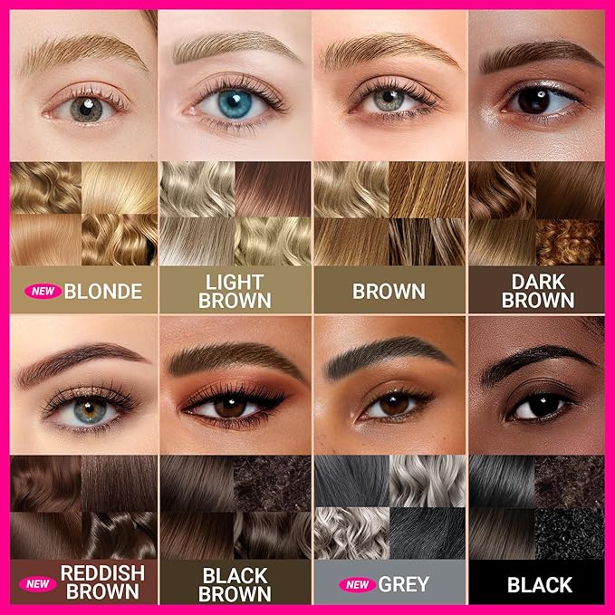 iMethod Curved Eyebrow Pen - 2-in-1 Dual-Ended Eyebrow Pencil with Curved Tip and Precise Brush-Tip, Microblading Eyebrow Pen for Natural Hair-Like Brows, Long Lasting, Reddish Brown