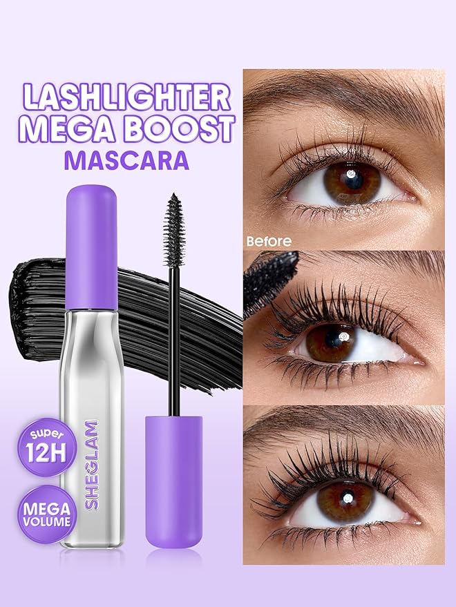 SHEGLAM Lashlighter Mega Boost Mascara Volumizing Defined Lashes
