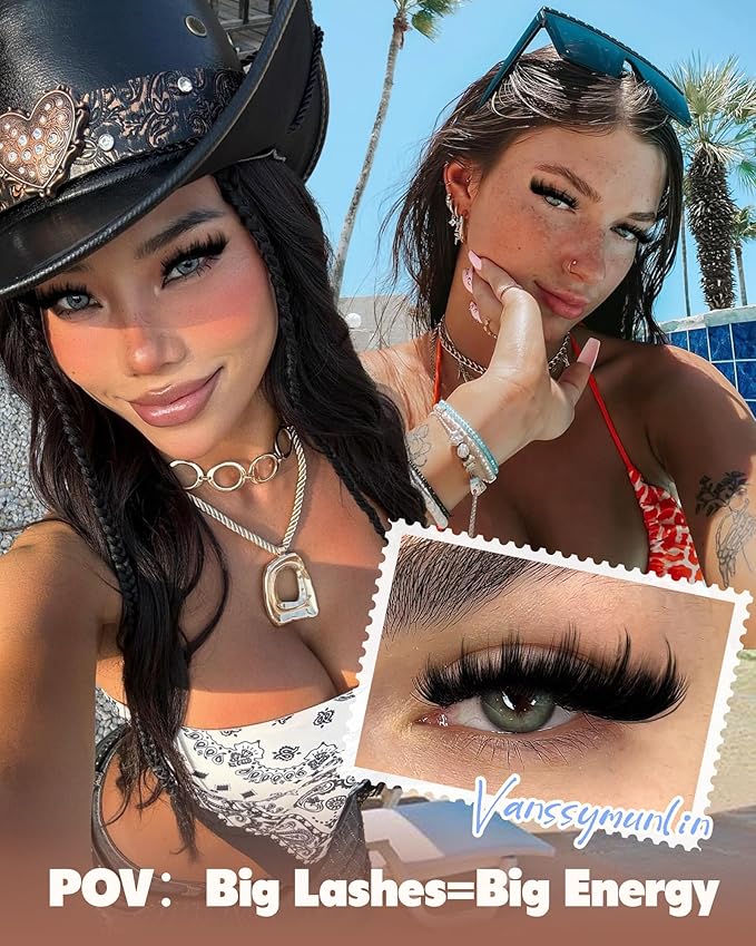 Fluffy Volume Lash Clusters, Plush 3D Eyelash Clusters Manga Thick Cluster Eyelash Extensions D Curl Cluster Lashes Soft 10-18mm 168pcs Individual lashes for All Eye Shapes DIY at Home by Vanssymunlin