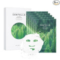 SKIN1004 Madagascar Centella Tea-Trica Relaxing Mask, Face Mask Skincare for Oily & Blemish Prone Skin, Soothing & Calming Relief Care for Sebum & Impurities, Korean Skin Care, 0.81 fl oz / 24ml * 5ea