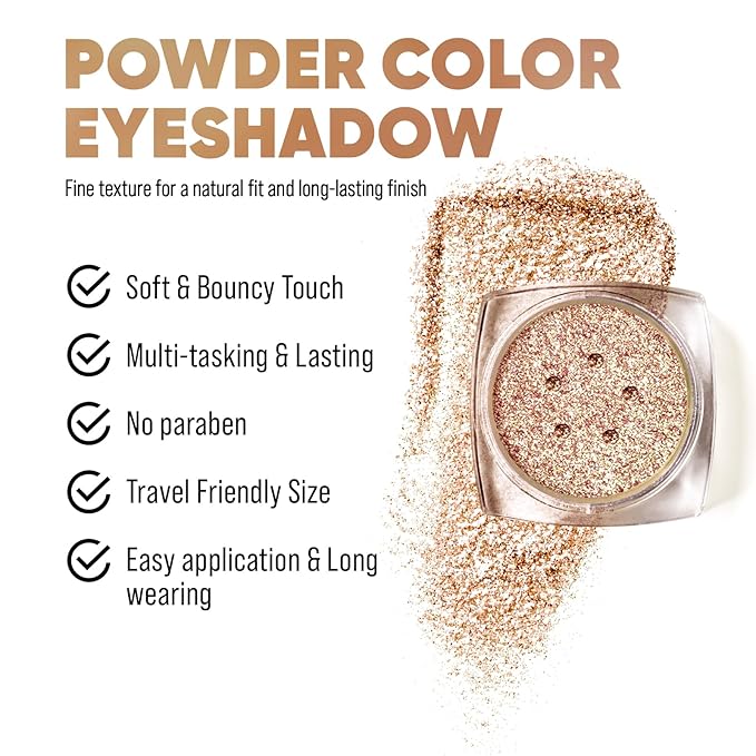 Glitter Eyeshadow, Eye Makeup, Eyeshadow Powder Glitter, Star Powder Shine and Shimmer, NO Animal Testing & Cruelty Free 1g/ 0.03OZ (33)