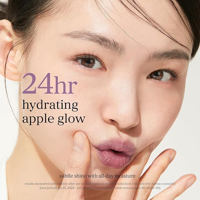 NOONI Korean Lip Oil - Appleblacktea | Long-Lasting, Moisturizing, Plumping, Revitalizing for Dry Lips, Waterproof, No Peel Off, Hydrating Lip Stain, Stocking Stuffers, Teen Girl Gifts, 0.12 FL Oz