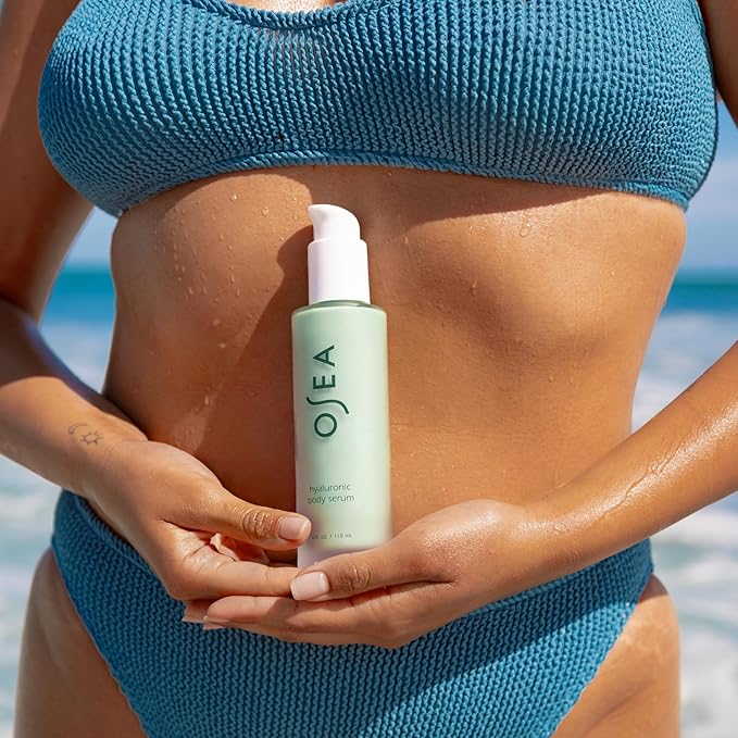 OSEA Hyaluronic Body Serum - 4oz - Fragrance-Free, Hypoallergenic & National Eczema Association Approved - Ultra-Hydrating Serum for Sensitive Skin and All Skin Types (Pack of 2)