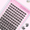 Uilulu Lash Clusters D Curl Fluffy Clusters Lashes 0.07D 10-18 MIX 108 Eyelashes Individual Lashes DIY Lash Extensions at Home False Lashes Wide Band Natural Eye Lash Clusters