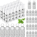 18 Sets Soccer Bow Party Favors Lip Balm and Lipstick Holder Keychain Bulk Sport Team Soccer Gifts Natural Moisturizing Lip Balm Keychains Pouch for Team Sports Party Supplies(White)