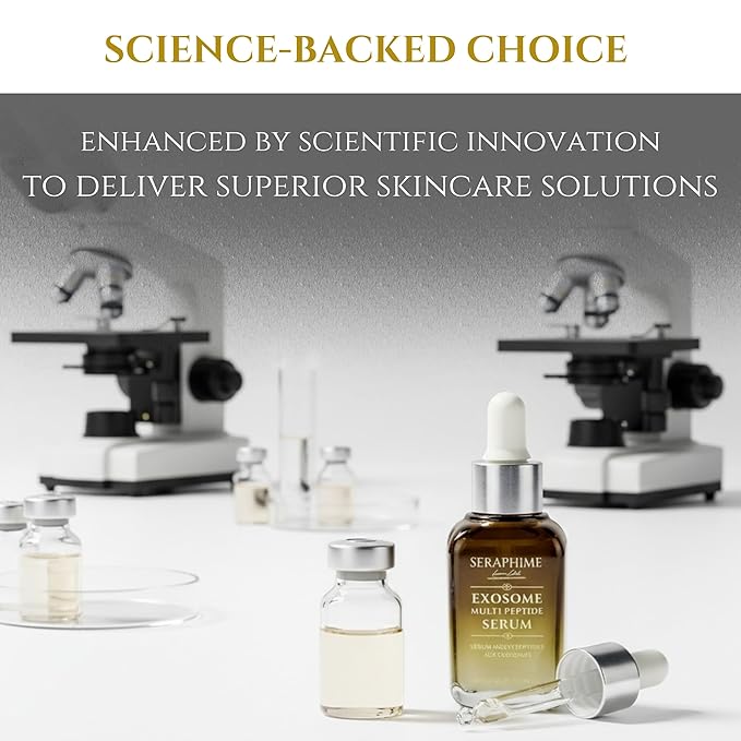 Exosomes for Skin Serum – Anti-Aging Multi Peptide Serum for Face Pores, Fine Lines & Microneedling – 2% Exosomes, GHK-Cu Copper Peptides, Argireline, EGF & Hyaluronic Acid