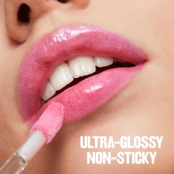 Revlon Super Lustrous Lip Gloss, Non-Sticky, Hydrating, High Shine Finish, 210 Pinkissimo, 0.13 oz