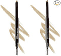 wet n wild Ultimate Eyebrow Retractable Definer Pencil, Taupe, Dual-Sided Brow Brush, Fine Tip, Shapes, Defines, Fills Brow Makeup, 1 Count (Pack of 2)