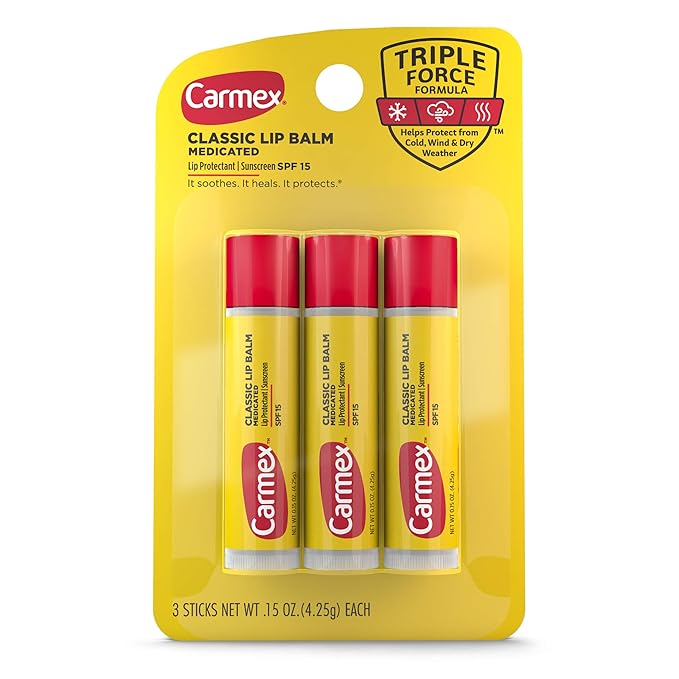 Carmex Lip Balm Moisturizing Original,0.15 oz (3 Count)