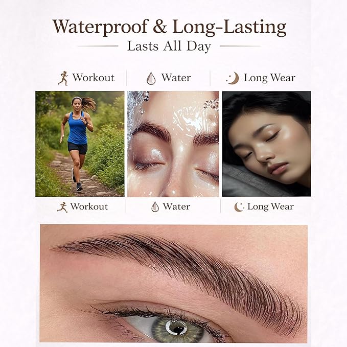Eyebrow Lifting gel with precision brush- Waterproof, Long-Lasting, Smudge-Proof Brow Gel for Natural, Defined, Perfect Brow