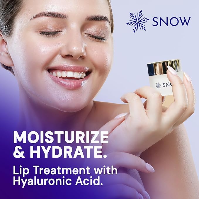 SNOW Overnight Lip Treatment - Moisturizing Lip Balm with Shea Butter & Vitamin E - Lip Treatment for Dry, Cracked Lips - Sulfate-Free Lip Treatment - Plumping & Hydrating Lip Care Mask