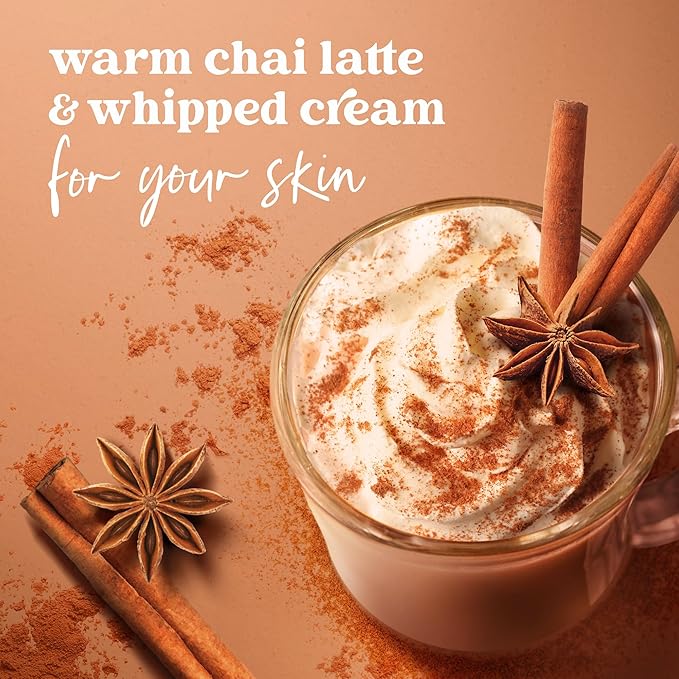 Dove Limited Edition Holiday Treats Body Scrub Spicy Chia Latte for Deep Nourishment 15 oz (Pack of 2)
