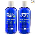 Truremedy Naturals 12oz Tea Tree Oil Body Wash - Pack of 2 - Tea Tree Soap with Aloe and Peppermint Oil - Moisturizing Foot Wash - Suitable for All Skin Types