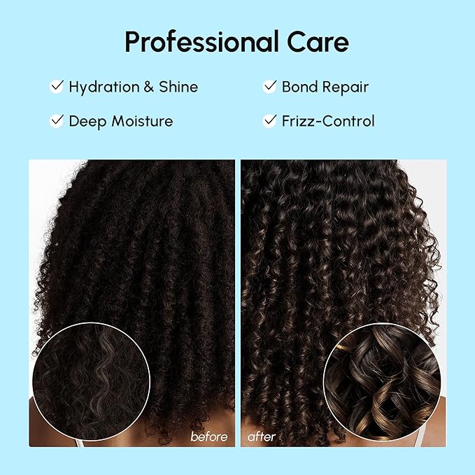 MAREE Hair Serum for Frizzy Dry Hair – Styling Capsules with Keratin, Argan Oil, Vitamins A E B5 – UV & Heat Protectant Frizz Control Serum for Women – Aceite Para el Cabello Treatment | for Frizzy