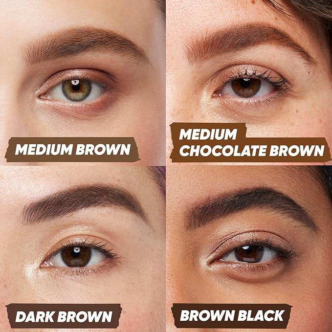 Kosas Brow Pop Eyebrow Pencil – Brow Pencil with Spoolie, Dark Brown