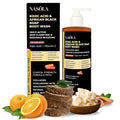 Nasola African Black Soap Body Wash with Kojic Acid, Vitamin C, Retinol, Niacinamide, Shea Butter, Collagen & Hyaluronic Acid – Deep Cleansing, Skin Clarifying & Hydrating Men & Women Body Wash