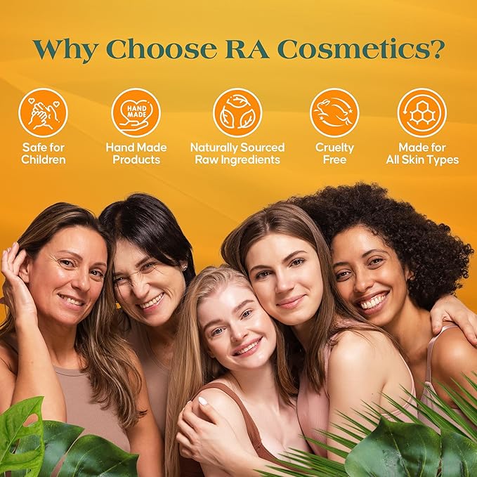 RA COSMETICS - 100% Whipped Unrefined Moisturizing African Shea Butter 6 oz Eucalyptus Ultimate Skin Moisturizer