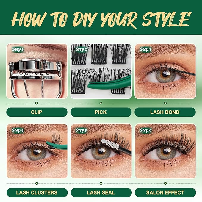 Lash Clusters 96pcs Individual Lashes Y11 D Curl 14mm Cluster Lashes KEYYOU Volume Wispy Lash Extension Soft&Comfortable Easy DIY at Home(Y11 D-14mm)