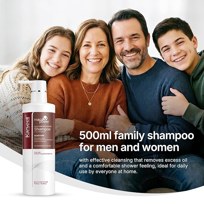 Karseell Argan Oil Shampoo Extract Moisturizing Deep Repair Smooth Shampoo for Dry and Damaged Hair 16.9Oz 500ml