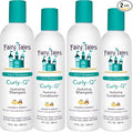 Fairy Tales Curly Q Hydrating Kids Shampoo 12oz and Conditioner 8oz - Paraben, Sulfate, Gluten, and Nut Free - For All Curl Types Including Multi Cultural Hair (4 Pack)