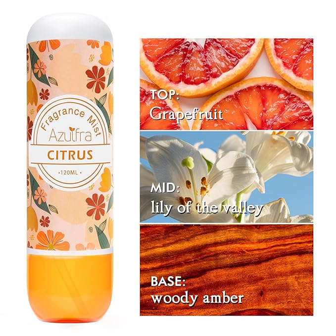Azulfra Body Fragrance Mist, Citrus Body spray for Women Long-Lasting Body Mist 4fl.oz
