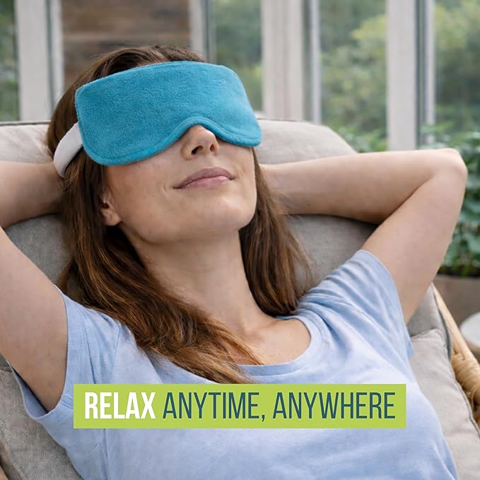 NOVEHA Ultra Warm Compress Eye Mask | Moist Hot Technology for Sensitive Dry Eyes- Microwave Activated - Relieves Stye or Pink Eye- Heat Water Procedure for Irritated Eyes and Eyelid Bumps