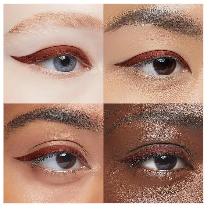 EPILYNX Liquid Eyeliner - Hypoallergenic Eyeliner with Fine Brush Tip, Long-Lasting Waterproof Eye Liner - Cruelty-Free, Vegan, Gluten-Free, Smooth Application Liquid Eye Liner, Brown 2mL