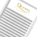 QUEWEL Cluster Lashes 240Pcs Individual Lash 10D 0.10D Curl 11mm Knot-Free Lash Extensions Clusters Lashes Soft&Natural False Eyelashes Individual DIY Eyelash Extension at Home(10D 0.10D 11)