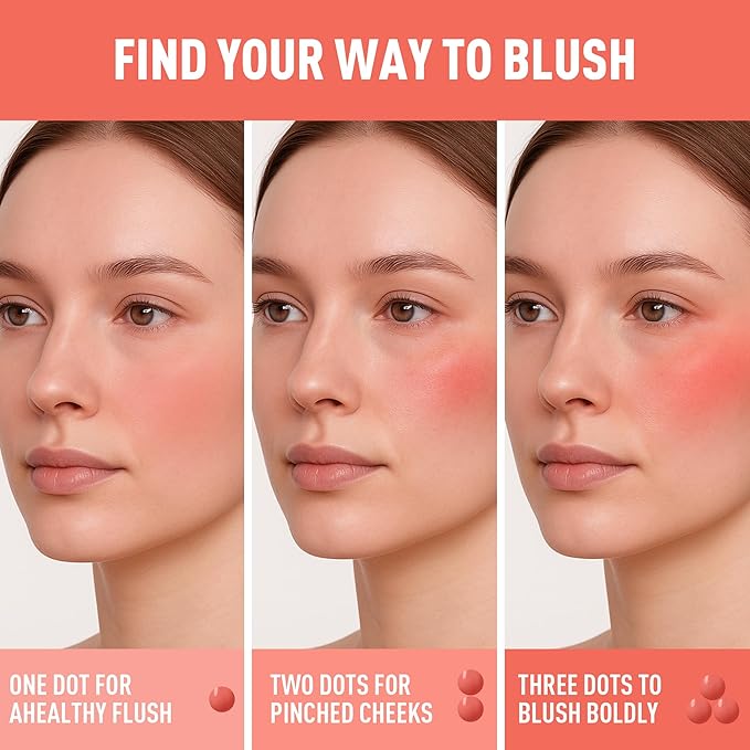 FV Liquid Blush, Long Lasting Buildable Cream Cheek Tint with High-Pigment Color, Weightless Blendable Formula for Natural Dewy Finish (Alice)