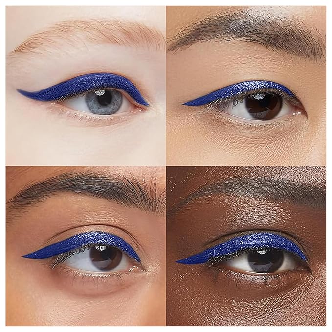 EPILYNX Liquid Eyeliner - Hypoallergenic Eyeliner with Fine Brush Tip, Long-Lasting Waterproof Eye Liner - Cruelty-Free, Vegan, Gluten-Free, Smooth Application Liquid Eye Liner, Blue 2mL