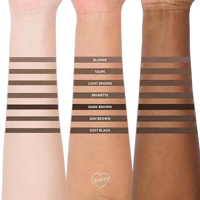 Colourpop Brow Boss Waterproof Eyebrow Pencil - Defining Brow Pencil with Precision Tip, Retractable Twist & Built-In Spoolie - 8-Hour Wear - Creates Natural Hair-Like Strokes - Brunette (0.003 oz)